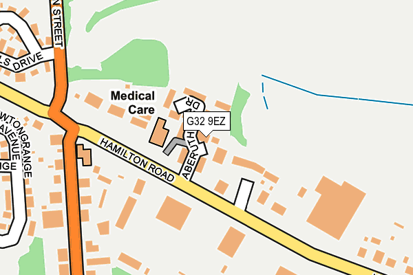 G32 9EZ map - OS OpenMap – Local (Ordnance Survey)