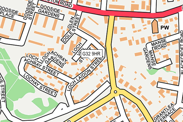 G32 9HR map - OS OpenMap – Local (Ordnance Survey)