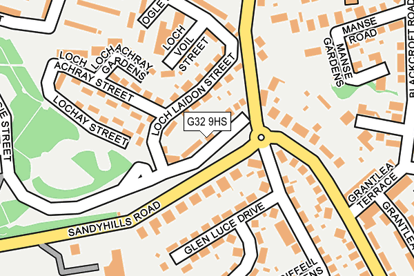 G32 9HS map - OS OpenMap – Local (Ordnance Survey)