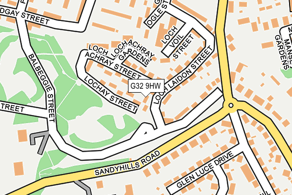 G32 9HW map - OS OpenMap – Local (Ordnance Survey)