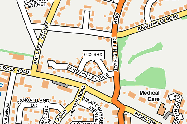 G32 9HX map - OS OpenMap – Local (Ordnance Survey)