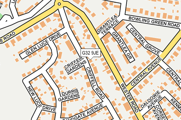 G32 9JE map - OS OpenMap – Local (Ordnance Survey)
