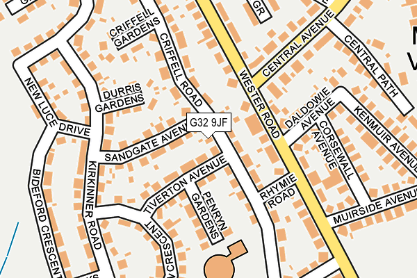 G32 9JF map - OS OpenMap – Local (Ordnance Survey)