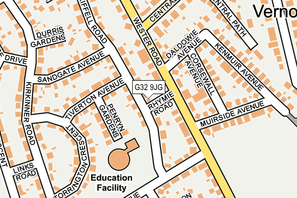 G32 9JG map - OS OpenMap – Local (Ordnance Survey)