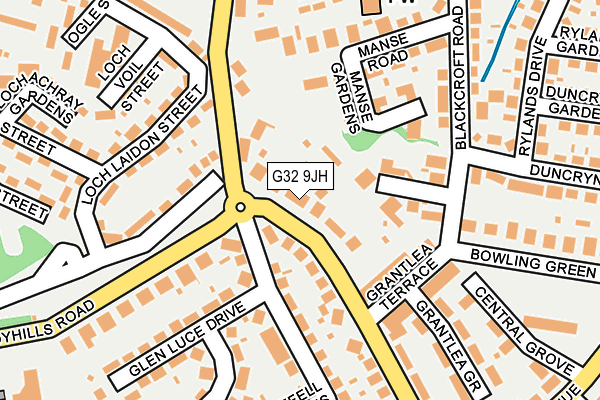 G32 9JH map - OS OpenMap – Local (Ordnance Survey)