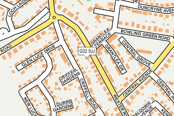 G32 9JJ map - OS OpenMap – Local (Ordnance Survey)