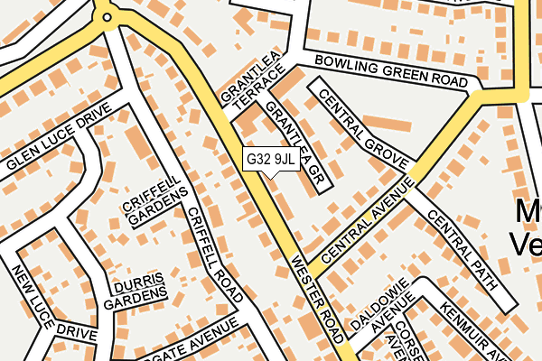 G32 9JL map - OS OpenMap – Local (Ordnance Survey)