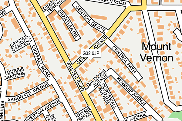 G32 9JP map - OS OpenMap – Local (Ordnance Survey)