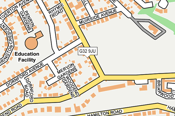 G32 9JU map - OS OpenMap – Local (Ordnance Survey)