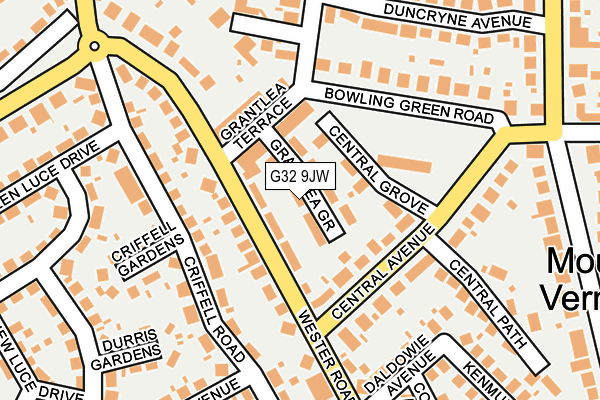 G32 9JW map - OS OpenMap – Local (Ordnance Survey)