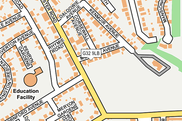 G32 9LB map - OS OpenMap – Local (Ordnance Survey)