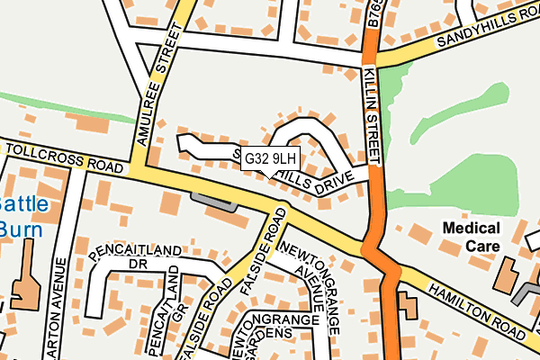G32 9LH map - OS OpenMap – Local (Ordnance Survey)