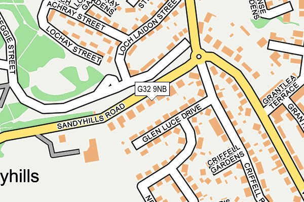 G32 9NB map - OS OpenMap – Local (Ordnance Survey)