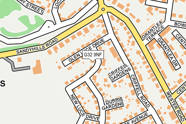 G32 9NF map - OS OpenMap – Local (Ordnance Survey)