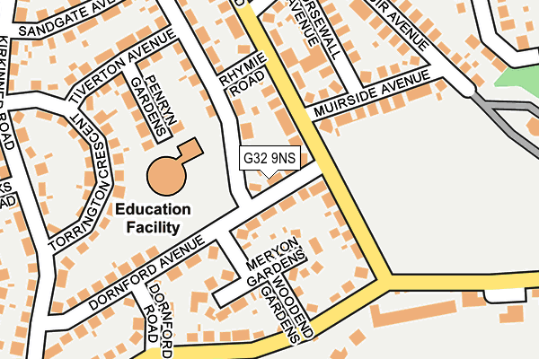 G32 9NS map - OS OpenMap – Local (Ordnance Survey)