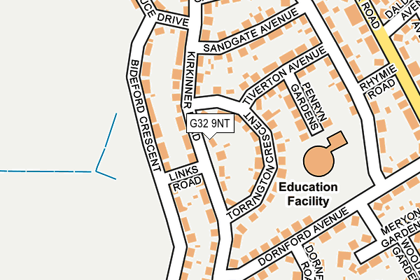 G32 9NT map - OS OpenMap – Local (Ordnance Survey)