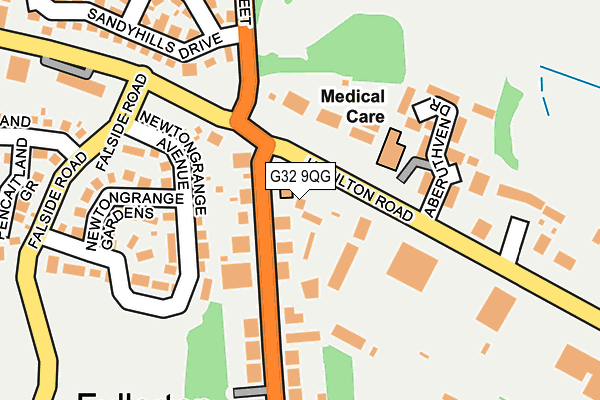 G32 9QG map - OS OpenMap – Local (Ordnance Survey)