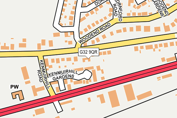 G32 9QR map - OS OpenMap – Local (Ordnance Survey)