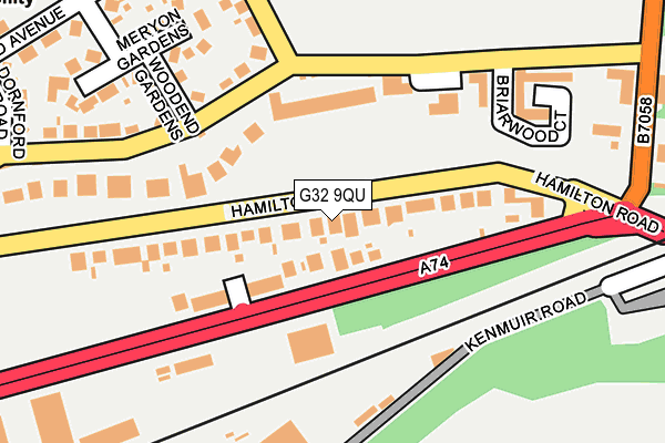 G32 9QU map - OS OpenMap – Local (Ordnance Survey)