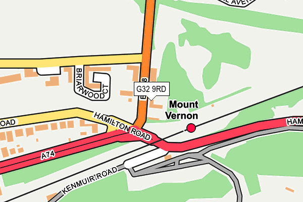 G32 9RD map - OS OpenMap – Local (Ordnance Survey)