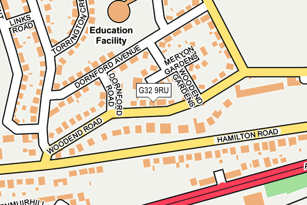 G32 9RU map - OS OpenMap – Local (Ordnance Survey)