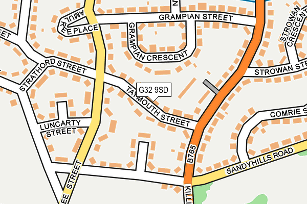 G32 9SD map - OS OpenMap – Local (Ordnance Survey)