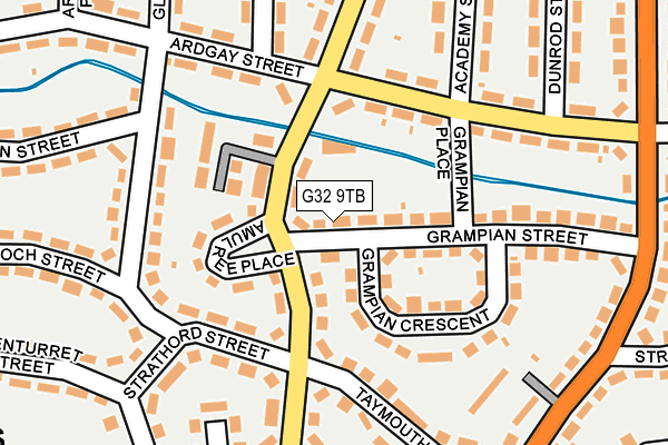 G32 9TB map - OS OpenMap – Local (Ordnance Survey)