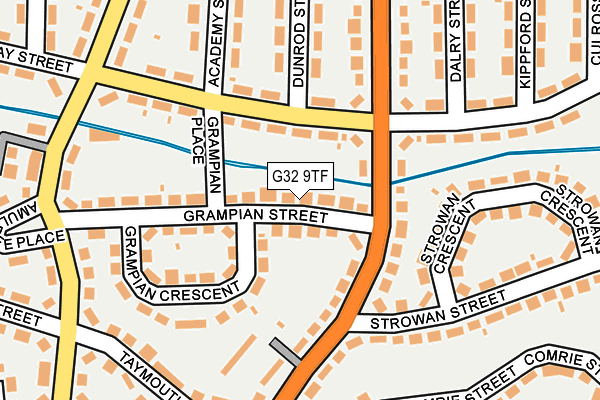 G32 9TF map - OS OpenMap – Local (Ordnance Survey)