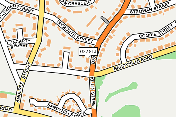 G32 9TJ map - OS OpenMap – Local (Ordnance Survey)