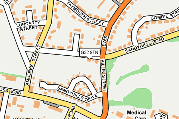 G32 9TN map - OS OpenMap – Local (Ordnance Survey)