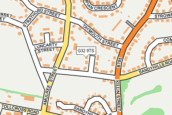 G32 9TS map - OS OpenMap – Local (Ordnance Survey)
