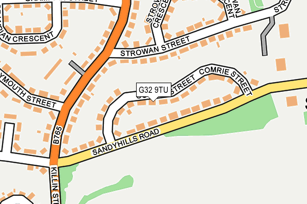 G32 9TU map - OS OpenMap – Local (Ordnance Survey)