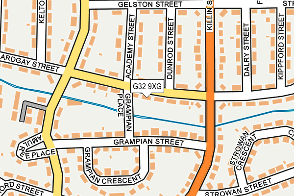 G32 9XG map - OS OpenMap – Local (Ordnance Survey)