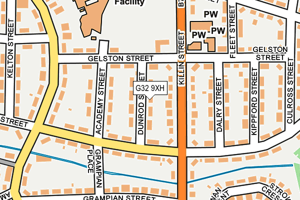 G32 9XH map - OS OpenMap – Local (Ordnance Survey)