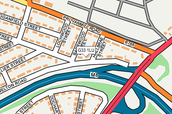 G33 1LU map - OS OpenMap – Local (Ordnance Survey)