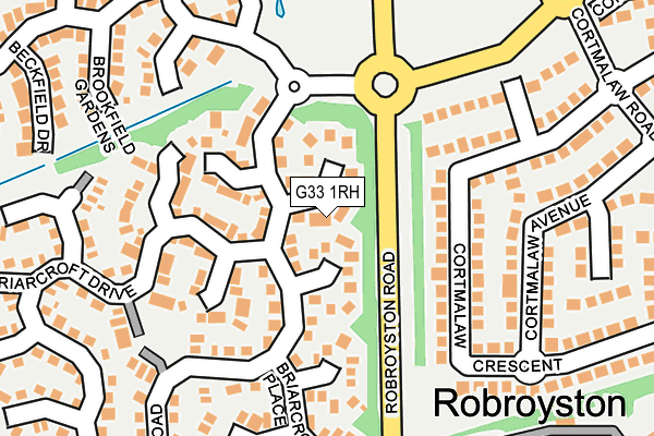 G33 1RH map - OS OpenMap – Local (Ordnance Survey)