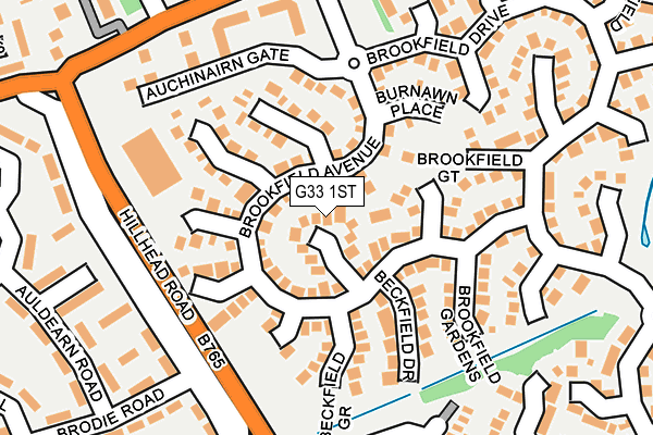 G33 1ST map - OS OpenMap – Local (Ordnance Survey)