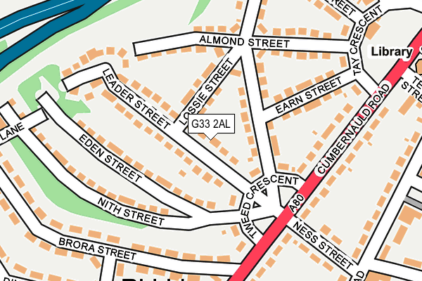 G33 2AL map - OS OpenMap – Local (Ordnance Survey)