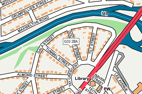 G33 2BA map - OS OpenMap – Local (Ordnance Survey)