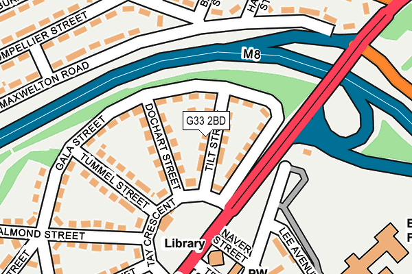 G33 2BD map - OS OpenMap – Local (Ordnance Survey)