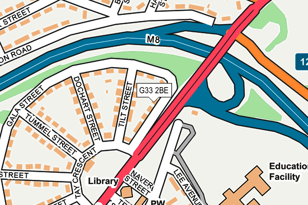 G33 2BE map - OS OpenMap – Local (Ordnance Survey)