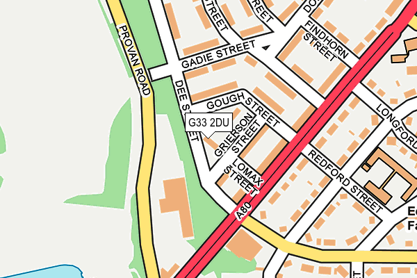 G33 2DU map - OS OpenMap – Local (Ordnance Survey)