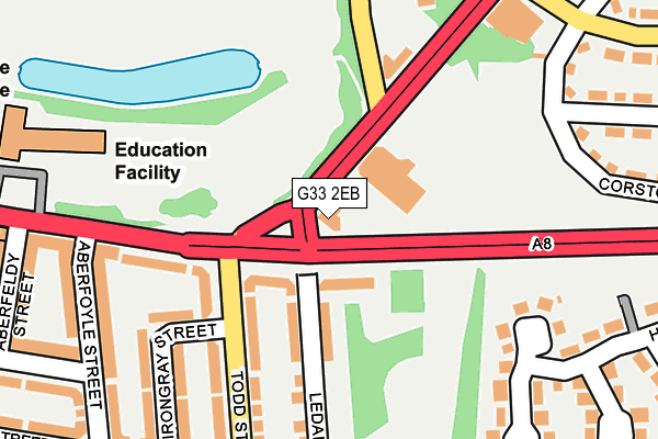 G33 2EB map - OS OpenMap – Local (Ordnance Survey)