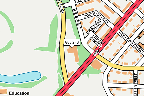 G33 2FB map - OS OpenMap – Local (Ordnance Survey)