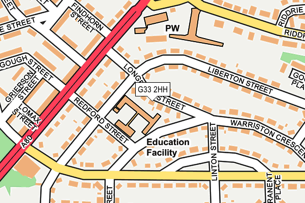 G33 2HH map - OS OpenMap – Local (Ordnance Survey)