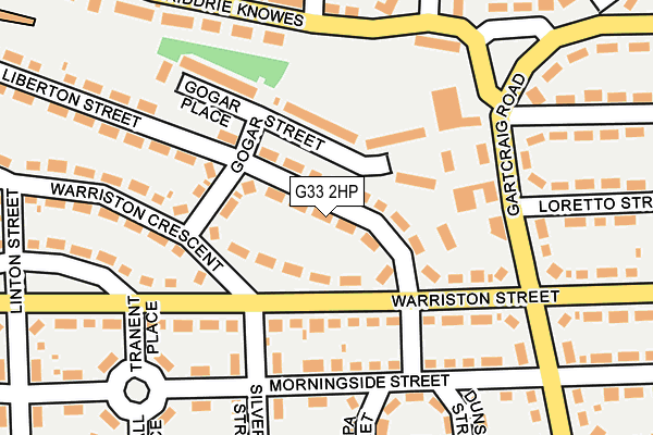 G33 2HP map - OS OpenMap – Local (Ordnance Survey)