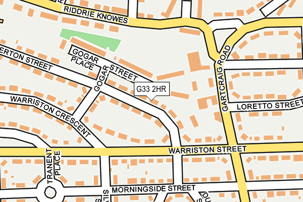 G33 2HR map - OS OpenMap – Local (Ordnance Survey)
