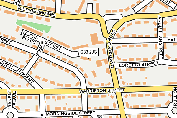 G33 2JG map - OS OpenMap – Local (Ordnance Survey)