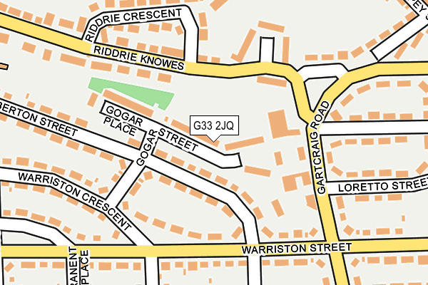 G33 2JQ map - OS OpenMap – Local (Ordnance Survey)