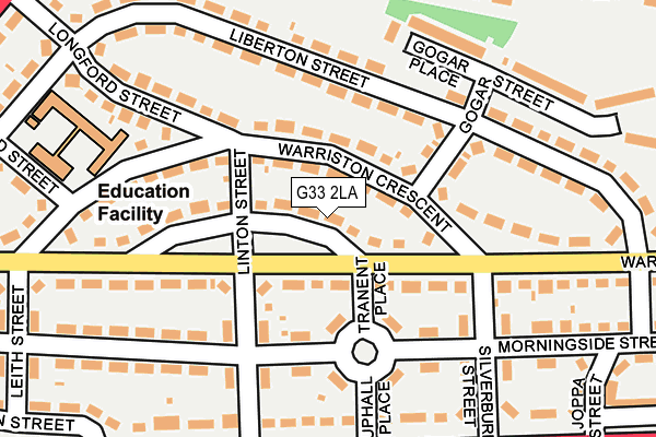 G33 2LA map - OS OpenMap – Local (Ordnance Survey)